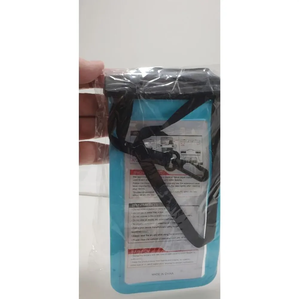 4 Pack Waterproof Floating Cell Phone Pouch/Dry Bag/Case/Cover W/Lanyard **NEW**